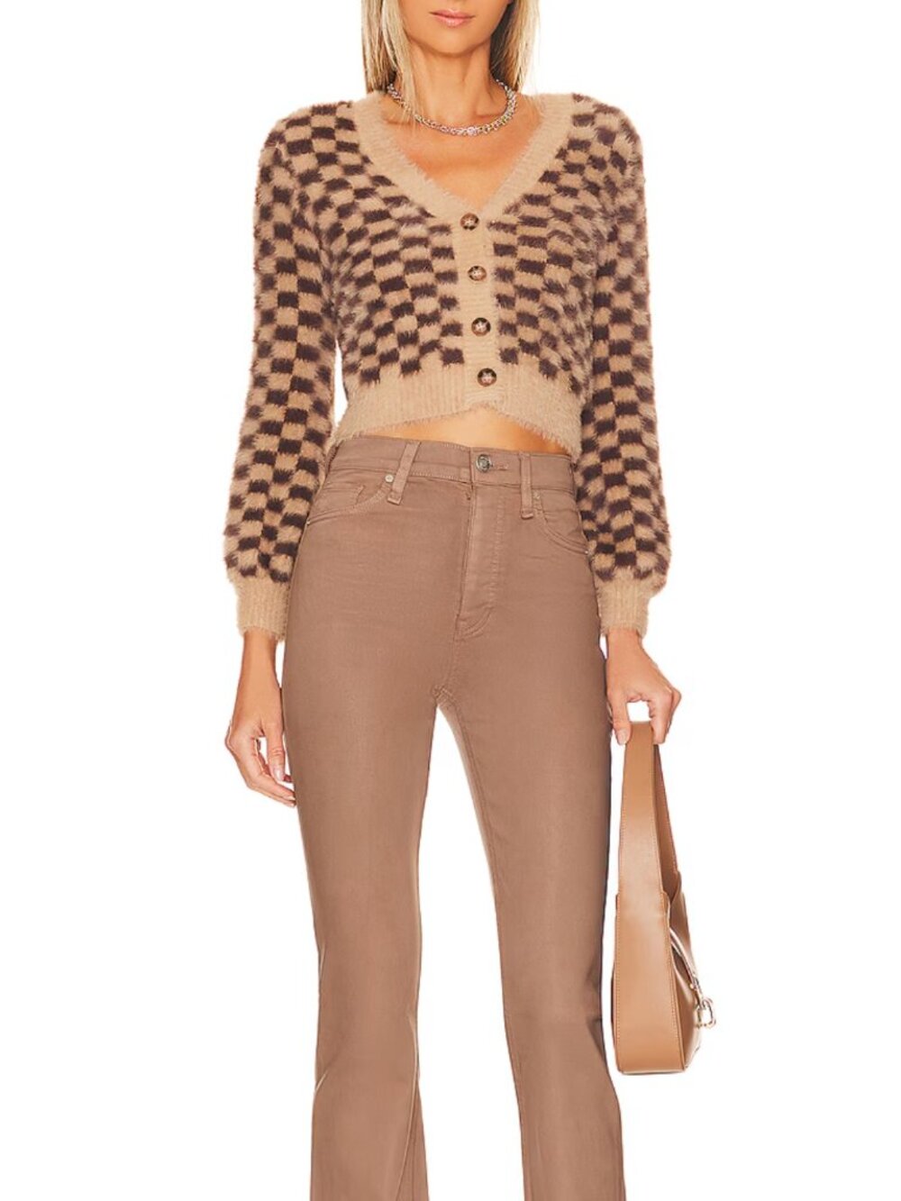 Check Cardigan | ASTR the label - Picture 4 of 4